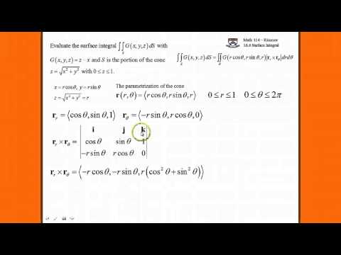 UPenn Math 114 Finding Surface Integral of a Parametric Surface Explanation