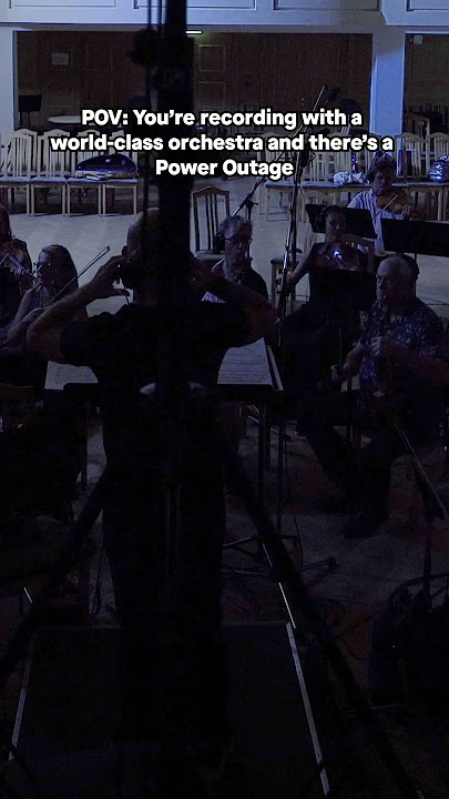When the show must go on, even in the dark!  🎻✨