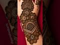 Simple back Hand Mehndi Design #shorts #backhand