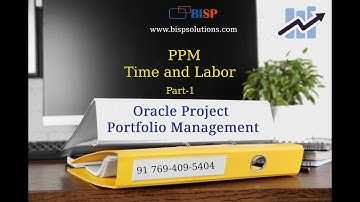 Oracle Project Portfolio Management Time and Labor | Oracle PPM Time and Labor Configuration | PPM 1