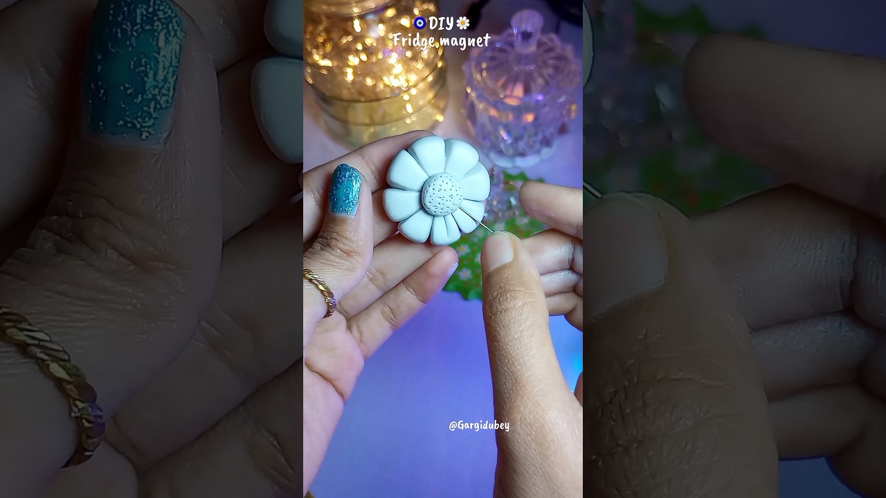 DIY CLAY FRIDGE MAGNET 🌼♥️