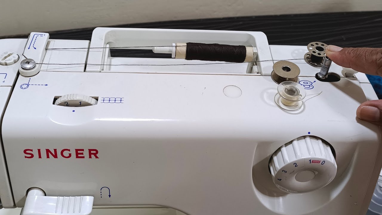 Do this! To fill thread in STEEL BOBBIN with singer sewing machine 8280