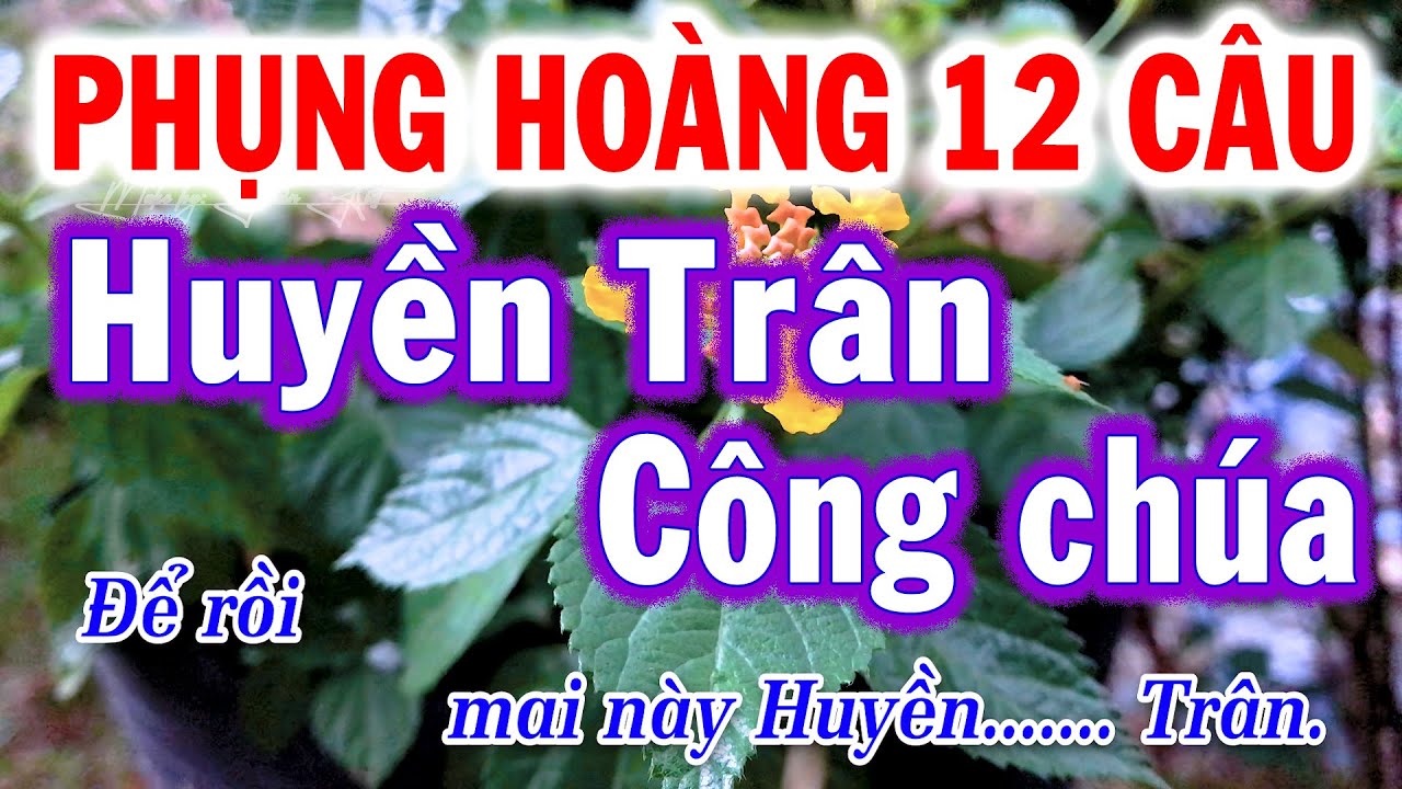Karaoke Phụng Hoàng 12 Dây Kép | Huyền Trân Công Chúa – Tuấn Kiệt Karaoke