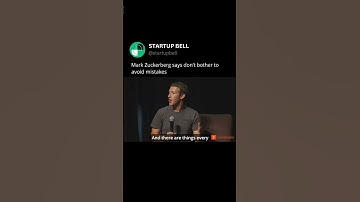 Mark Zuckerberg says don’t bother to avoid mistakes