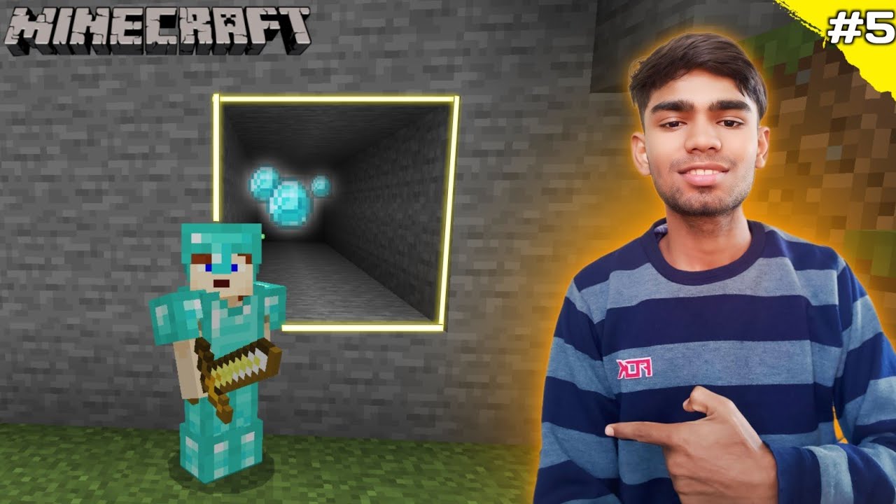 SECRET WAY TO DIAMOND MINE | MINECRAFT SURVIVAL SERIES | #5 - YouTube