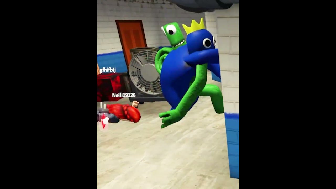 SHORTS Roblox Rainbow Friends Green Blue Purple Shortsrobloxgame