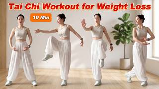 10 Minute Full Body Tai Chi Workout for Weight Loss, Improve Balance, Flexibility & Coordination