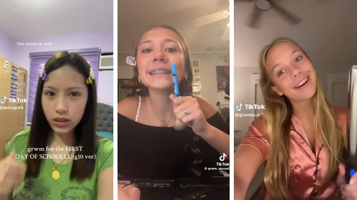 GRWM FIRST DAY OF SCHOOL! 𝜗𝜚⋆₊˚ | first day of school tiktok compilation