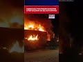 Karnataka: Two trucks catch fire after collision on Belagavi Bypass, no casualties Reported #shorts