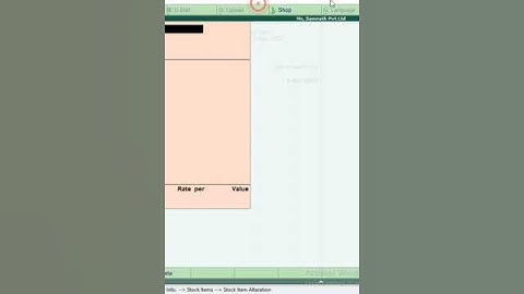 Delete a Stock item in Tally ERP 9 🔥। #shorts