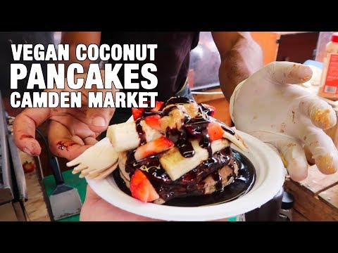 Vegan Coconut PANCAKES in Camden Market - London Pancakes