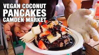 Vegan Coconut PANCAKES in Camden Market - London Pancakes by Time To Dessert 2,378 views 5 years ago 3 minutes, 9 seconds