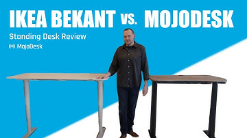 IKEA BEKANT Standing Desk Review ( electric sit-stand model) Compared to MojoDesk Adjustable Desk