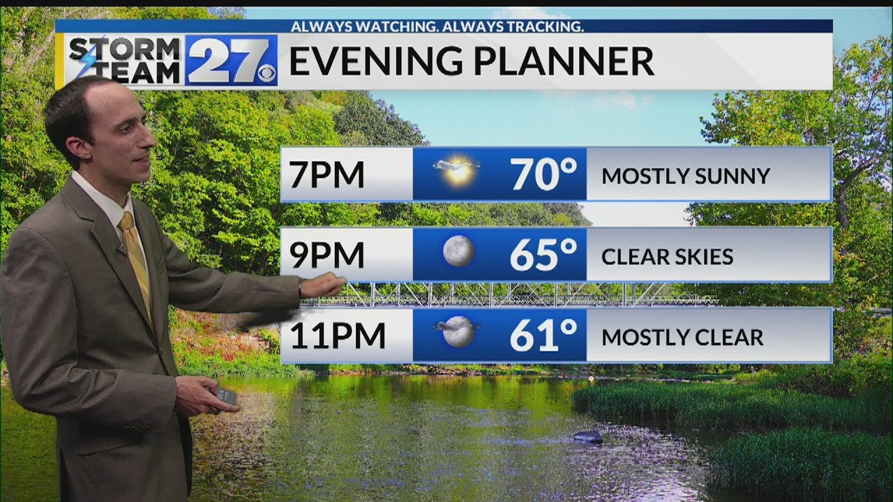Quiet weather to end the weekend and start the week - YouTube