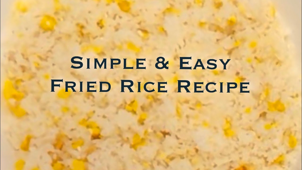 Simple Fried Rice Recipe | Filipino Style Fried Rice with Garlic and Egg: Easy to Cook | Sinangag!