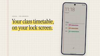 Jadual: a class timetable on your lock screen (Android)
