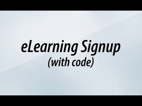 eLearning Signup with Code