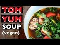 VEGAN TOM YUM SOUP RECIPE | CHEAP BUDGET VEGAN DISH | HOW TO MAKE