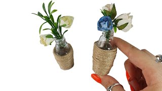 DIY Miniature ✫ Glass vase with wicker ✫ Tutorial | Crafts