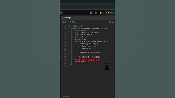 Eliminar caracteres para crear una cadena elegante JAVA #programming #shorts #shorts #shortsvideo