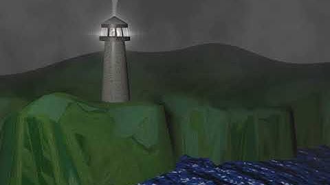 Blender 3D lighthouse animation