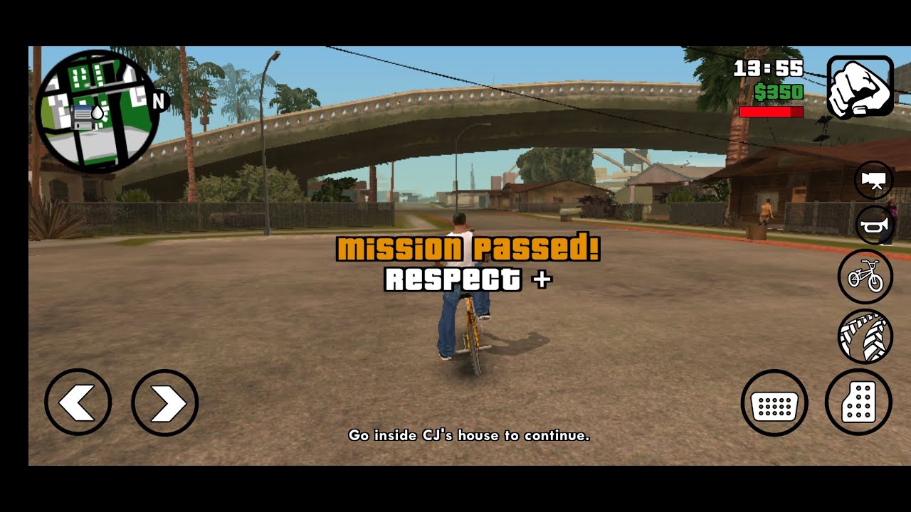 GTA SA FIRST MISSION COMPLETE - YouTube