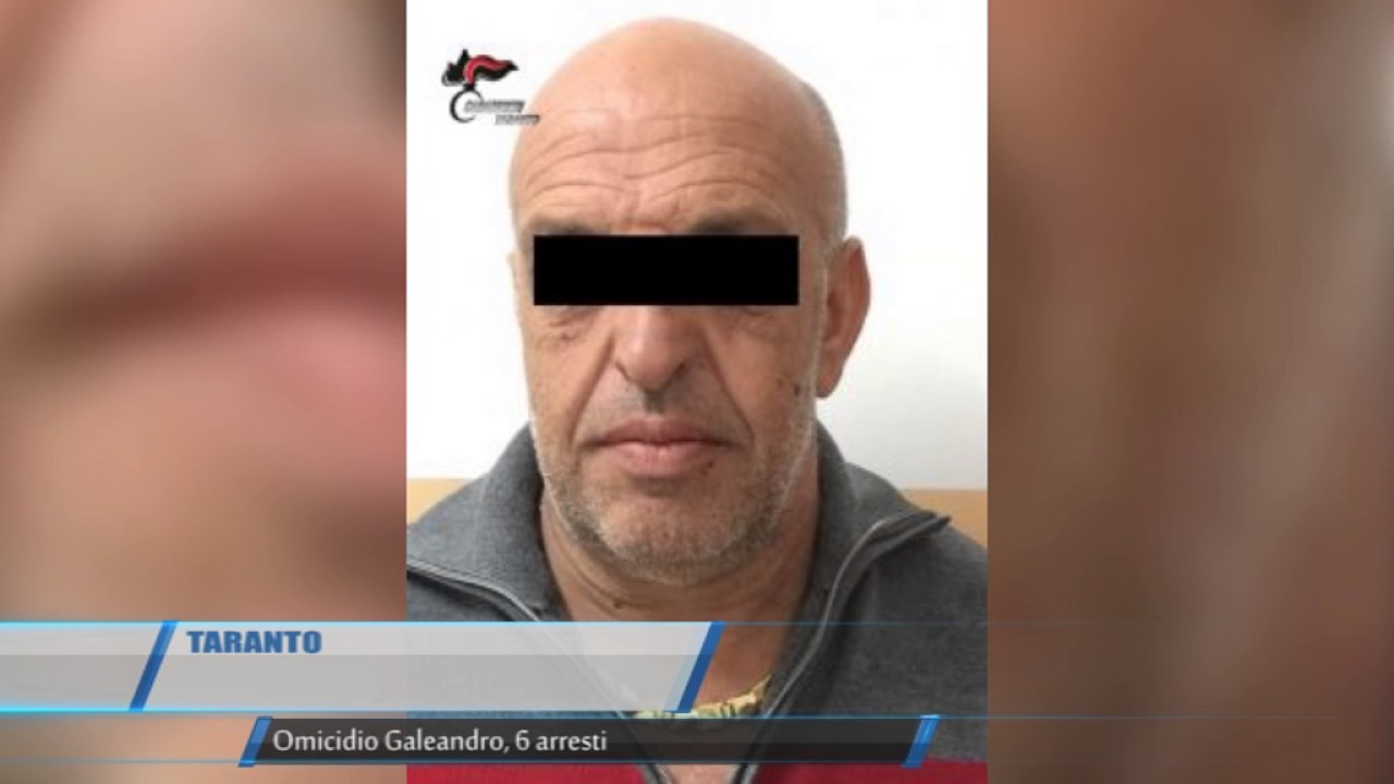 TG Taranto Omicidio Galeandro 6 arresti Teleregione 22 03 2017