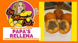 Papas Rellenas | Stuffed Potato Balls FRIED #bigmamacooks #papasrellenas