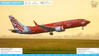🔴Virgin Australia 150th Boeing 737 RETRO LIVERY - Plane-Spotting at Sydney Apt with KURT - 25.05.26🔴
