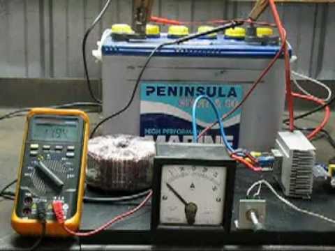 Cheap homemade 20 amp battery charger. - YouTube