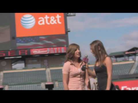 Nicole Kubis & Katie Brewster sing National Anthem...