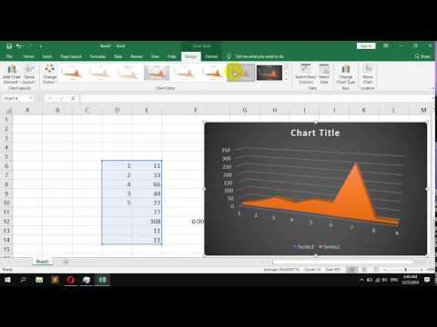 How to create a 3D Area Chart in Microsoft Excel