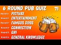 Virtual pub quiz 6 rounds picture entertainment famous duos connection ghi general know no71