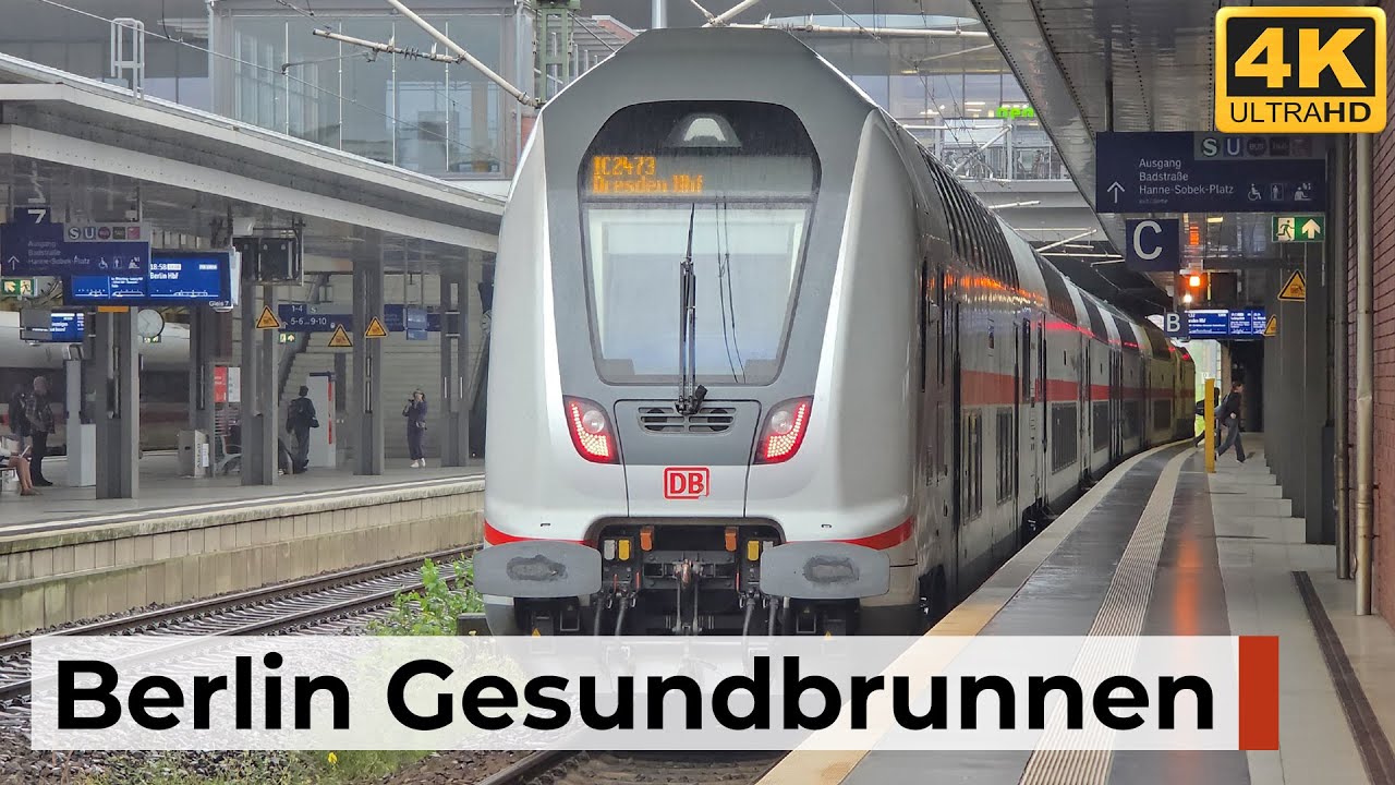Berlin Gesundbrunnen 12.07.2025 - S-Bahn-Ring, Fernzüge & Flughafenexpress am regnerischen Abend