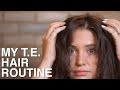 MY TELOGEN EFFLUVIUM HAIR ROUTINE | WHAT WORKED FOR ME | STRAIGHT FINE HAIR | MINIMAL HEAT ROUTINE