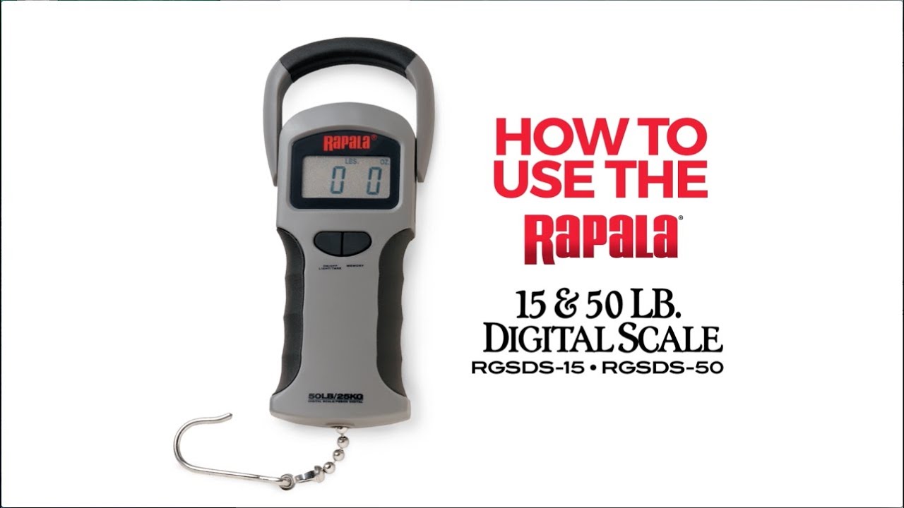 Rapala® RGSDS 15lb & 50lb Scale Instructions 