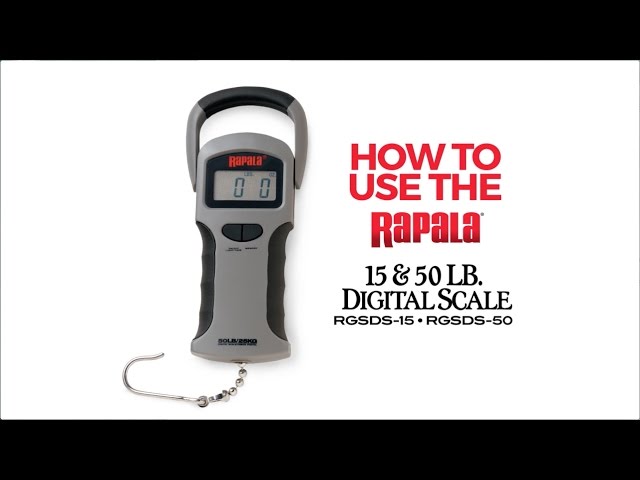 Rapala® RGSDS 15lb & 50lb Scale Instructions 