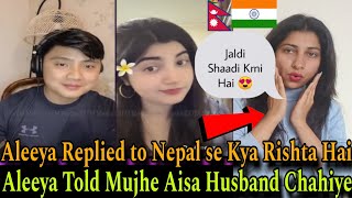 Aleeya Ko Aisa Husband Chahiye😍| Aleeya Replied to Nepal se Kya Rishta Hai❤️| Krazy Kudi