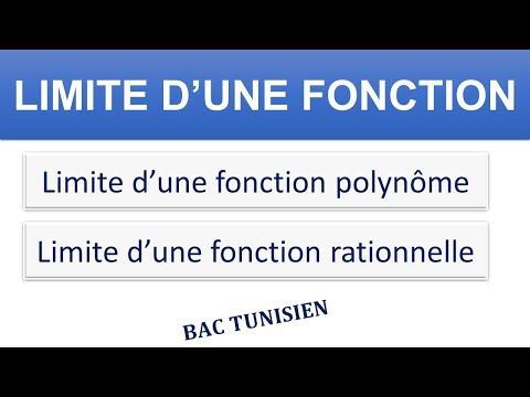 Calcul de la limite d'une fonction avec une forme indéterminée - Partie 01