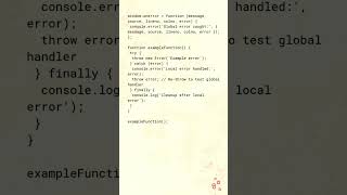 NW0446 error handling in javascript try catch finally  1