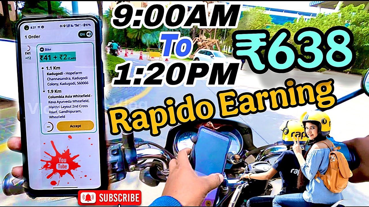 🤨ଆଜି ବଢ଼ିଆ Income ହେଇଛି...🤪 // 🏍️Rapido Bike Texi Earning in Bangalore 🛵..// 