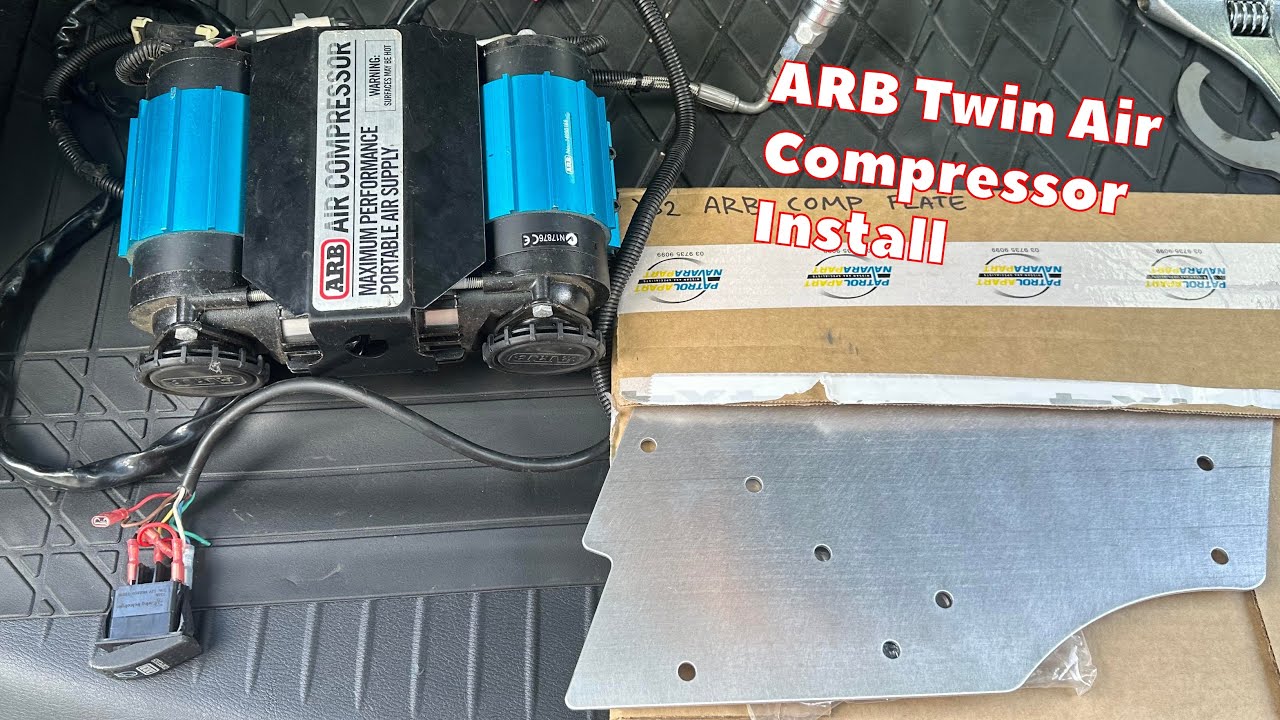 Nissan Y62 Twin Pump Air Compressor INSTALL - YouTube