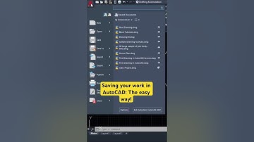 How to save AutoCAD drawing: The Easy way and the not so easy way! #autocad #autocaddrawing