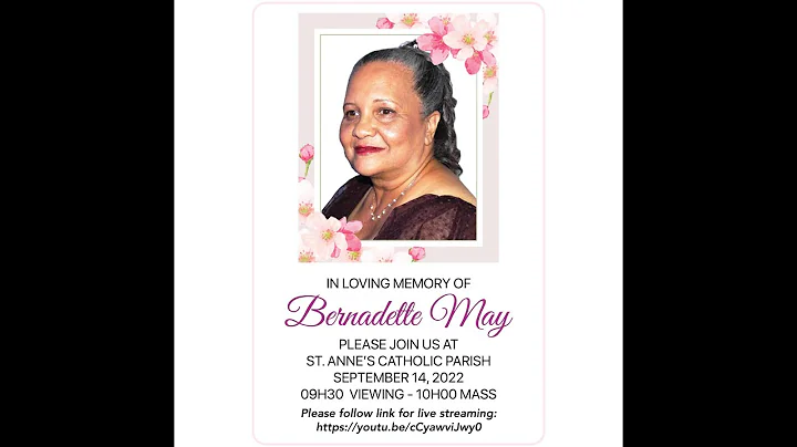 Funeral Service of Mrs Bernadette May