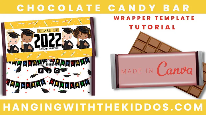 DIY:How to make Chocolate Bar Wrappers Template with Canva | Graduation Chocolate Candy Bar Wrappers