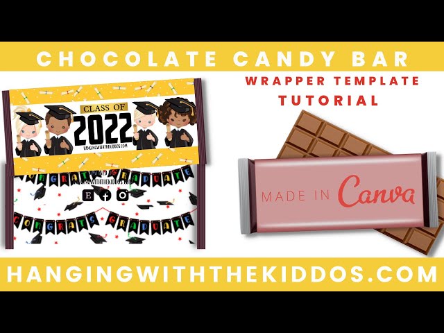DIY:How to make Chocolate Bar Wrappers Template with Canva