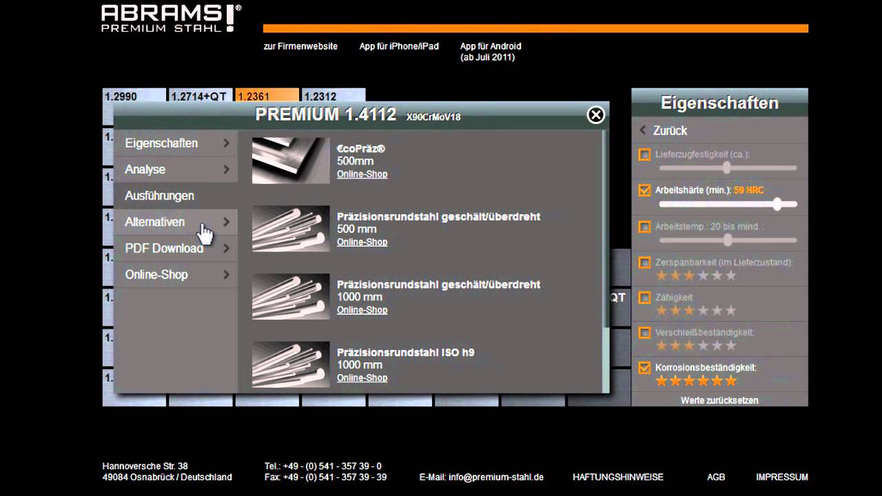 ABRAMS STAHLBERATER® Nutzungsanleitung