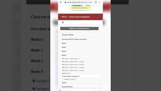 NPTEL || Week 3: Assignment 3 || Human resource development || Stressful