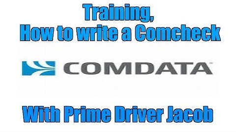 Training, How to write a comcheck