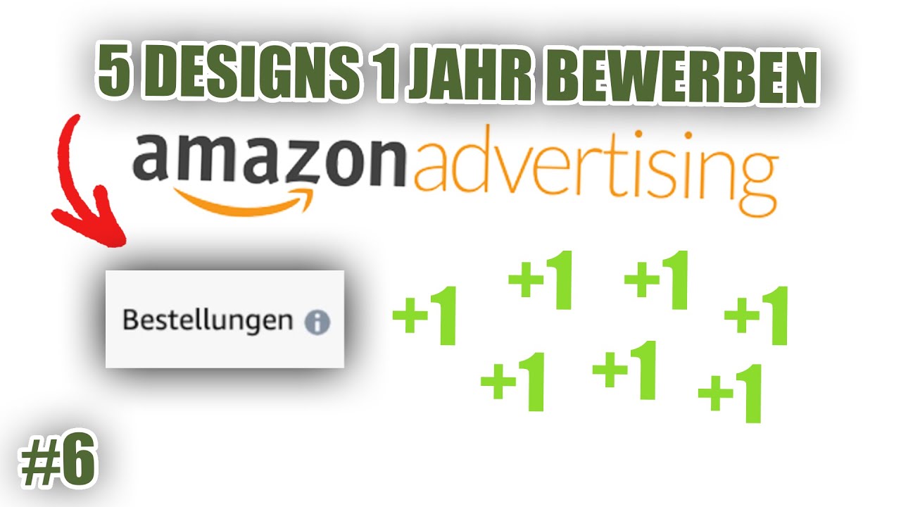VIELE VERKÄUFE! Amazon Advertising | 5 Designs 1 Jahr Bewerben | Merch by Amazon #6